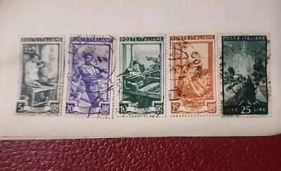 Set Of 5 ITALIAN STAMPS 1945 - Image 1 of 4