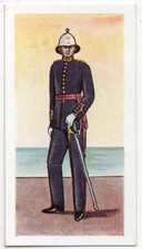 MORNING FOODS TRADE CARD BRITISH UNIFORMS 1954 No. 13 THE ROYAL MARINES