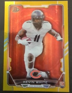 2015 Bowman Kevin White #75 GOLD RC /399