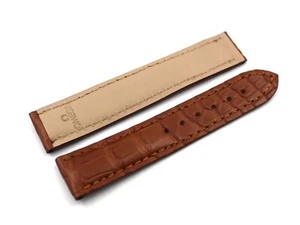 Watch Band Omega Speedmaster Genuine Alligator Gold Deployante 20/18mm Ricambi - Imagen 1 de 4