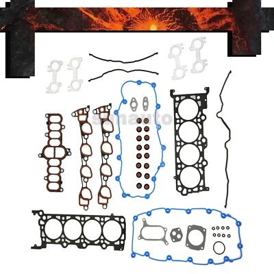 Juego de juntas de culata SOHC para Ford F150 E250 E350 Econoline F150 Lincoln 97-99 4,6 L Foto 1 de 4