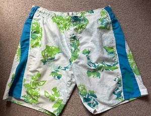 O’Neill Floral Board Shorts Mens Large W34 White Holiday Beach Surfing - Picture 1 of 11