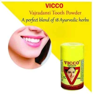 Vicco Vajradanti Ayurveda Tooth Powder | 50 Gram | 100 Gram | 200 Gram Packs - Picture 1 of 5