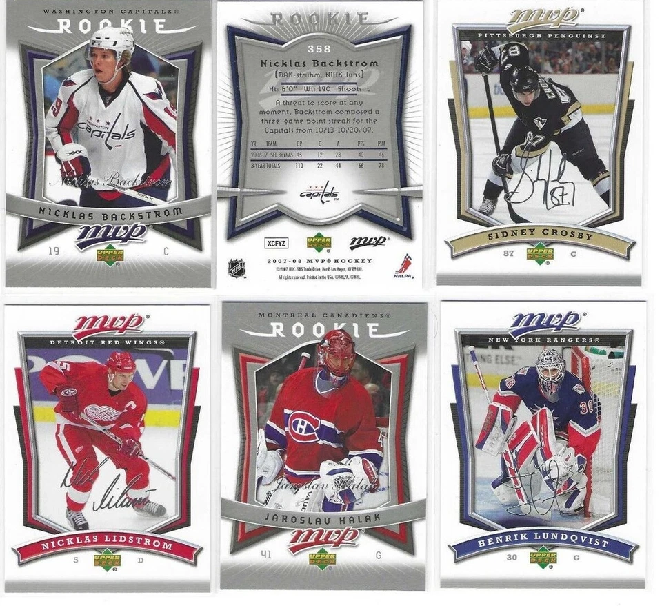 2007-08 Upper Deck MVP Hockey base cards -  Volume Pricing! - Finish Your Set! - Image 1 of 1