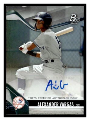 Alexander Vargas 2021  Bowman Platinum AUTOGRAPH - Image 1 of 2