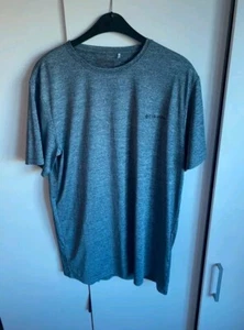 Columbia Grey T Shirt Fitness Gym Chill T Shirt Summer Relax Medium - Picture 1 of 3