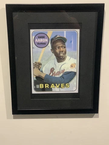 1969 Topps Hank Aaron (Custom Mini Poser) Frame Not Included (READ) Cover
