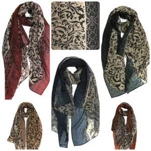 Farbverlauf Muster Print Damen Schal Halstuch Damenschal Stola 6823 - Bild 1 von 7
