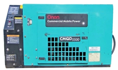 Cummins Onan Commercial CMQD 5500 Watt RV Generator 5.5 kW Kubota Diesel - Image 1 of 4