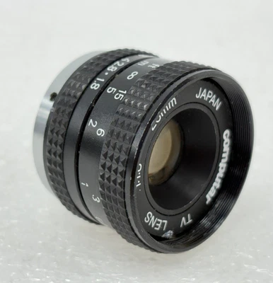 PRE OWNED | Computar 25mm 1:1.8 Japan TV Lens Only - Black - Image 1 of 4