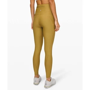 Lululemon Flurry Up Super High-Rise Tight 28" Grape Leaf Yellow Size 2 - Picture 1 of 5