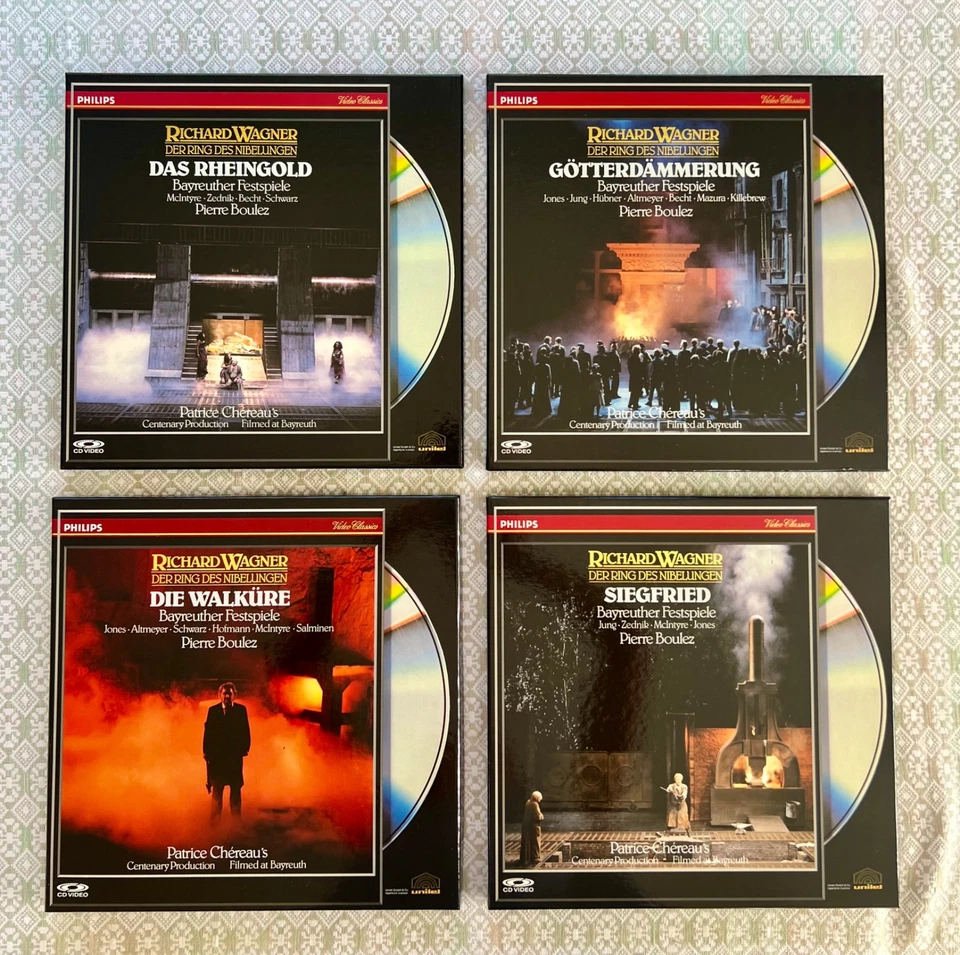 R. Wagner's Das Rheingold, Die Walküre, Siegfried, Gotterdammerung LD, 4 Sets - Image 1 of 4