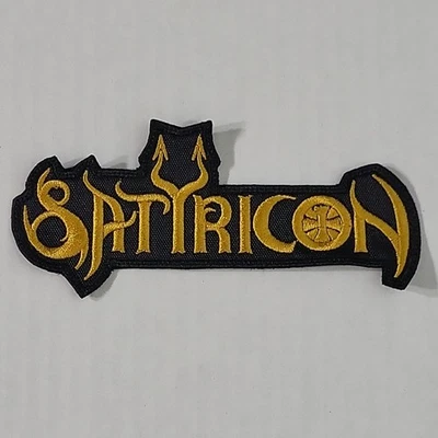 SATYRICON Shaped SMALL PATCH Embroidered Band Logo - Image 1 of 4