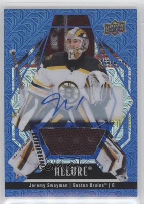 2022-23 Upper Deck Allure Blue Line Auto Jersey /25 Jeremy Swayman #93 Auto - Image 1 of 2