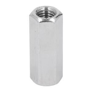 Hex Connector Nuts - Zinc M10 Box of 100 - Picture 1 of 1