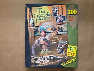 Rompecabezas de 300 piezas Crocodile Hunter 2000 MB Hasbro Steve Irwin 24x36 sin verificar Foto 1 de 4