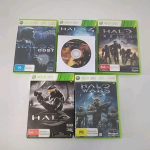 Halo Games Xbox 360 6 Game Bundle Lot Complete with Manual PAL Tested - Picture 1 of 10