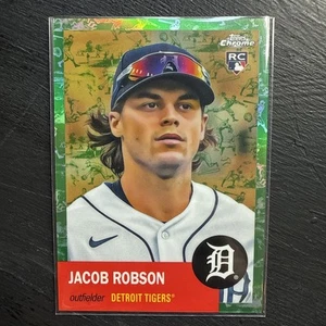 2022 Topps Chrome Platinum Anniversary JACOB ROBSON GREEN TOILE REFRACTOR RC /99 - Picture 1 of 2