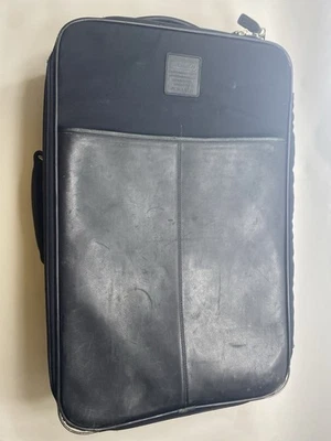 COACH Black Leather Upright 22" CarryOn Suitcase Luggage #5496 - Image 1 of 4