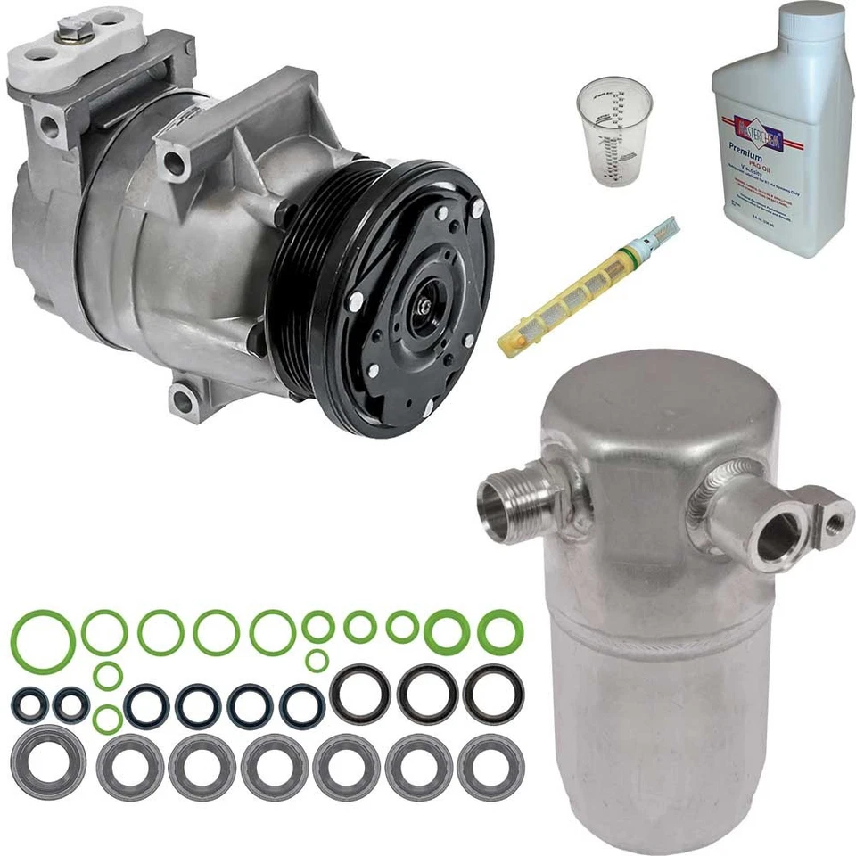 Compresor de aire acondicionado Omega para Pontiac Grand Am 2002 2003 2004 con kit de reparación de aire acondicionado TCP Foto 1 de 1