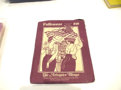 Folkware Pattern #210 The Armistace Blouse, new in package, c. 1980 - Image 1 of 4