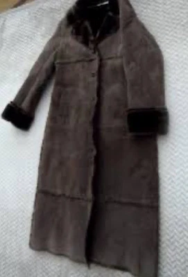 VTGSuede Leather Full Length, Fur Lined Patchwork,  Penny Lane Coco Newport News - Image 1 of 4