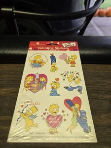 1999 American Greetings Vintage “The Simpsons” Valentine’s Day Stickers - Picture 1 of 1