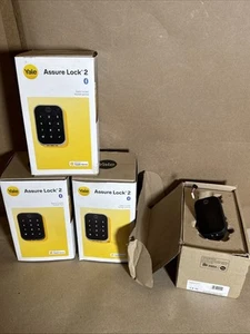 (4) Yale Assure Lock 2 - For Parts Not Working - Read Description & See Pics - Picture 1 of 12
