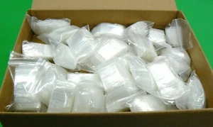 10000 Zip Seal Top Lock Bags 1" x 1" 2mil Clear 1x1 Mini Baggies Bulk 10,000 Pcs - Picture 1 of 4
