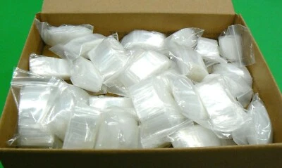 10000 Zip Seal Top Lock Bags 1" x 1" 2mil Clear 1x1 Mini Baggies Bulk 10,000 Pcs - Image 1 of 4