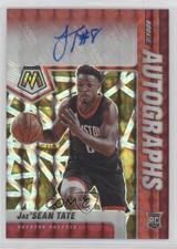 2020 Panini Mosaic Choice Fusion Red & Yellow Prizm Jae'Sean Tate Rookie Auto RC