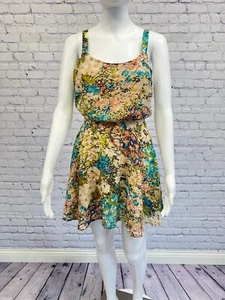 Lucca Couture Floral Dress Womens Size S Flowy Mini Boho Festival - Picture 1 of 11