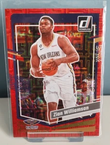 2023-24 Panini Donruss Choice #122 Zion Williamson Red #/99 Pelicans - Picture 1 of 2
