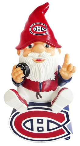 Montreal Canadiens 10.5" Garden Gnome on Team Logo [NEW] NHL Mascot Yard Figure Cover