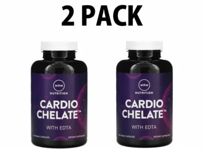 MRM, PAQUETE DE 2, quelato cardiovascular con EDTA, 180 cápsulas veganas cada una (¡360 en total!) Foto 1 de 3