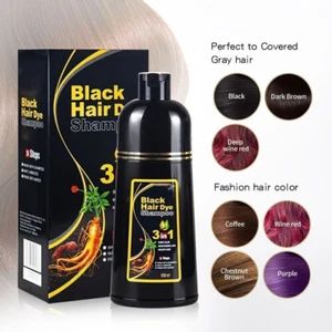3 In 1 Hair Dye Shampoo Herbal Brown Hair Dye for Men Women Herbal Ingredients& - Picture 1 of 31