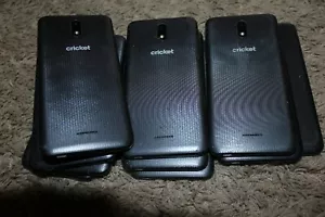 (Lot of 13) Cricket Radiant Core Black U304AA Cell Phones -Cracked - Picture 1 of 2