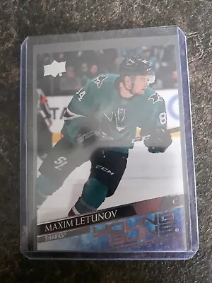 2020-21 Upper Deck Series 2 Young Guns YG Maxim Letunov RC Card# 487 - Image 1 of 2