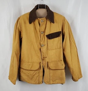 JC Penney Jagdbekleidung Jacke Erwachsene klein Canvas Cord Kragen, USA Vintage - Bild 1 von 9