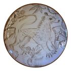 Large Stylised Lion Charger / Alan Frewin / Millhouse Pottery / late 1970's