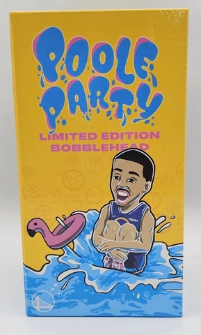 FTX Jordan Poole 2022 Warriors Bobblehead Poole Party New in Box Cover