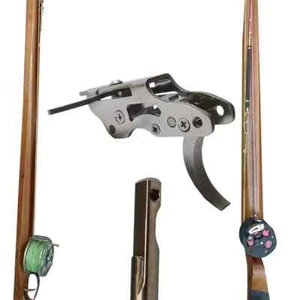 Trigger pesca sommergibile acciaio inox 304 anfibio fai da te metallo pieno acciaio - Foto 1 di 11