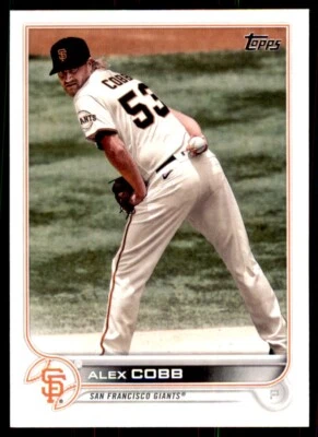 2022 TOPPS, ALEX COBB. SAN FRANCISCO GIANTS #359 - Image 1 of 2