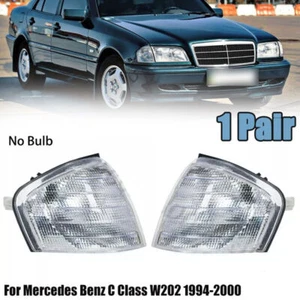 LH&RH Turn Signal Lamp Corner Light For 1994-2000 Mercedes Benz C Class W202 - Picture 1 of 7