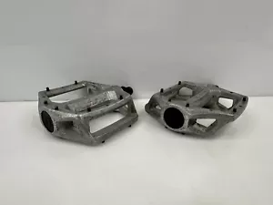 Vintage 1990’s GT Bicycles VP-820 BMX Racing Freestyle Pedals 1/2” Silver HTF - Picture 1 of 7
