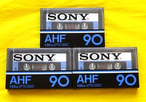 3x SONY AHF 90 Cassette Tapes 1978 + OVP + SEALED + MADE IN JAPAN + - Bild 1 von 4