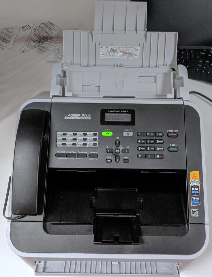 Brother IntelliFax FAX-2940 Laser Fax Machine Printer - Image 1 of 4
