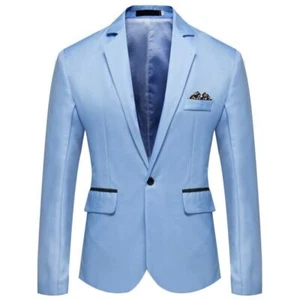 Herren Formal Sakko Anzug Blazer Business Klassische Hochzeit Jacken Mantel Top - Bild 1 von 11