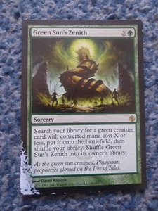 MAGIC THE COLLECTING MTG: 1x RARO GREEN SUN'S ZENITH JUEGO PESADO ESTADO HP LEER - Imagen 1 de 2
