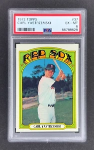 1972 Topps #37 Carl Yastrzemski (Red Sox) PSA 6 EX/MT CENTERED! NEW SLAB! - Picture 1 of 2